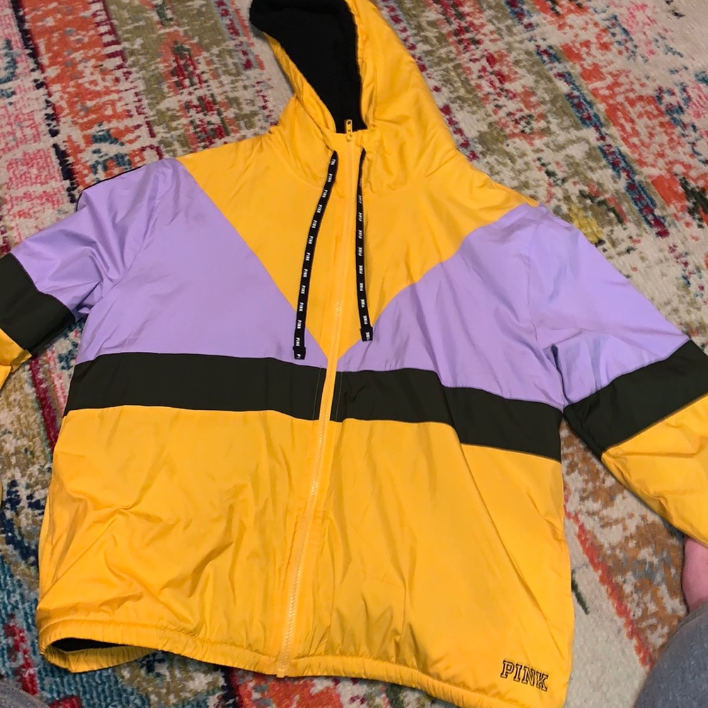 PINK fleece lined jacket